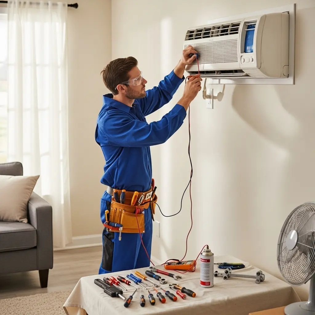 Keçiören Amana Amana klima gaz dolumu ve bakım – Enerji verimliliği artırıldı. - Teknik servis örneği